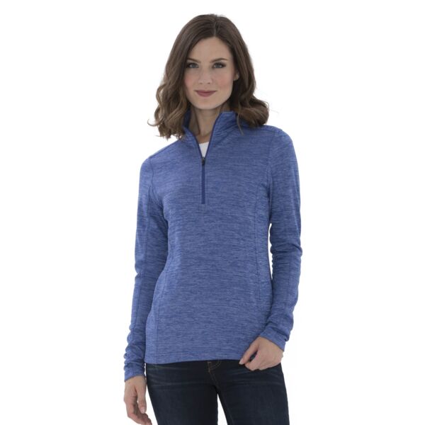 ATC DYNAMIC HEATHER FLEECE 1/2 ZIP LADIES' SWEATSHIRT Thumbnail